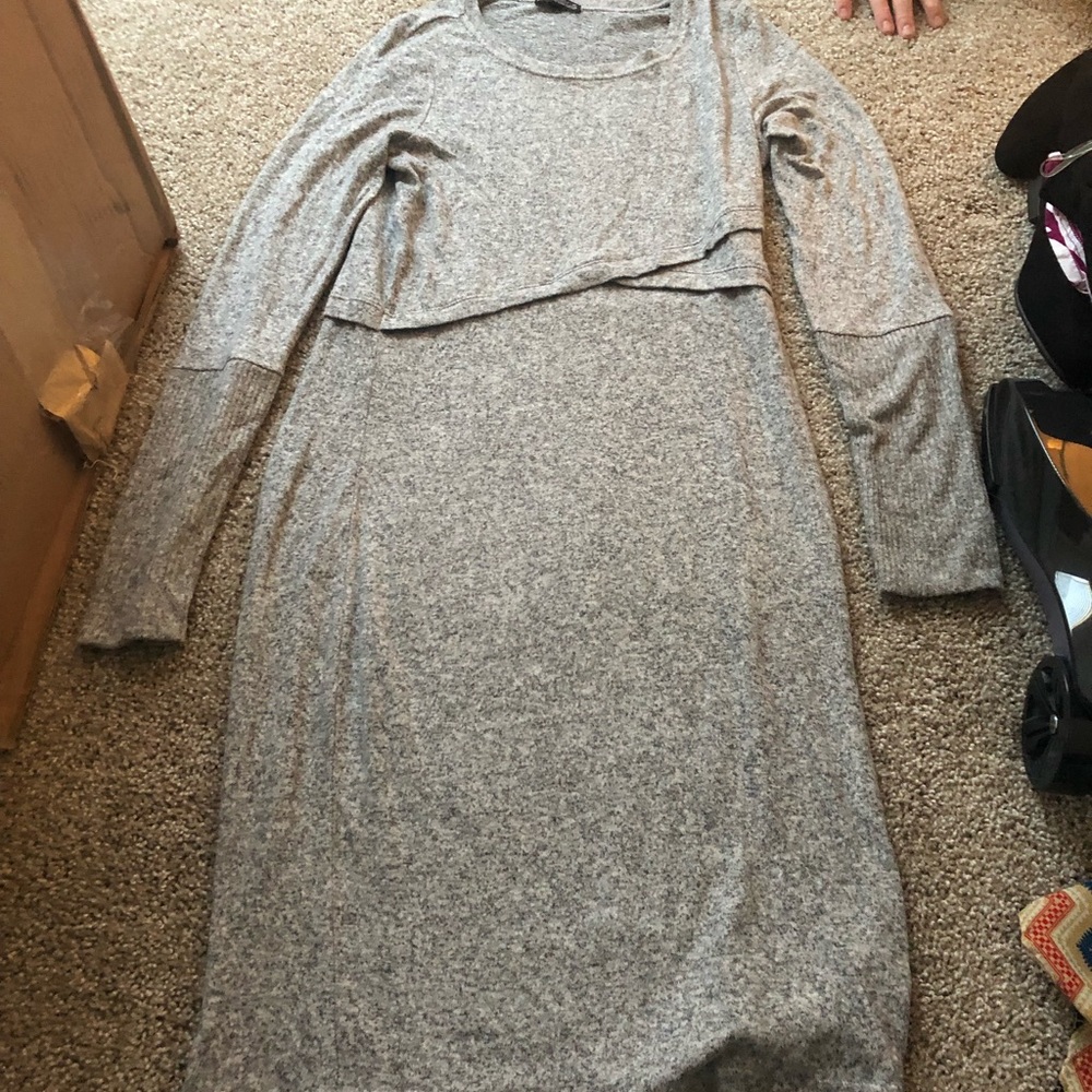 Express Sweater Dress Gray Size Medium
